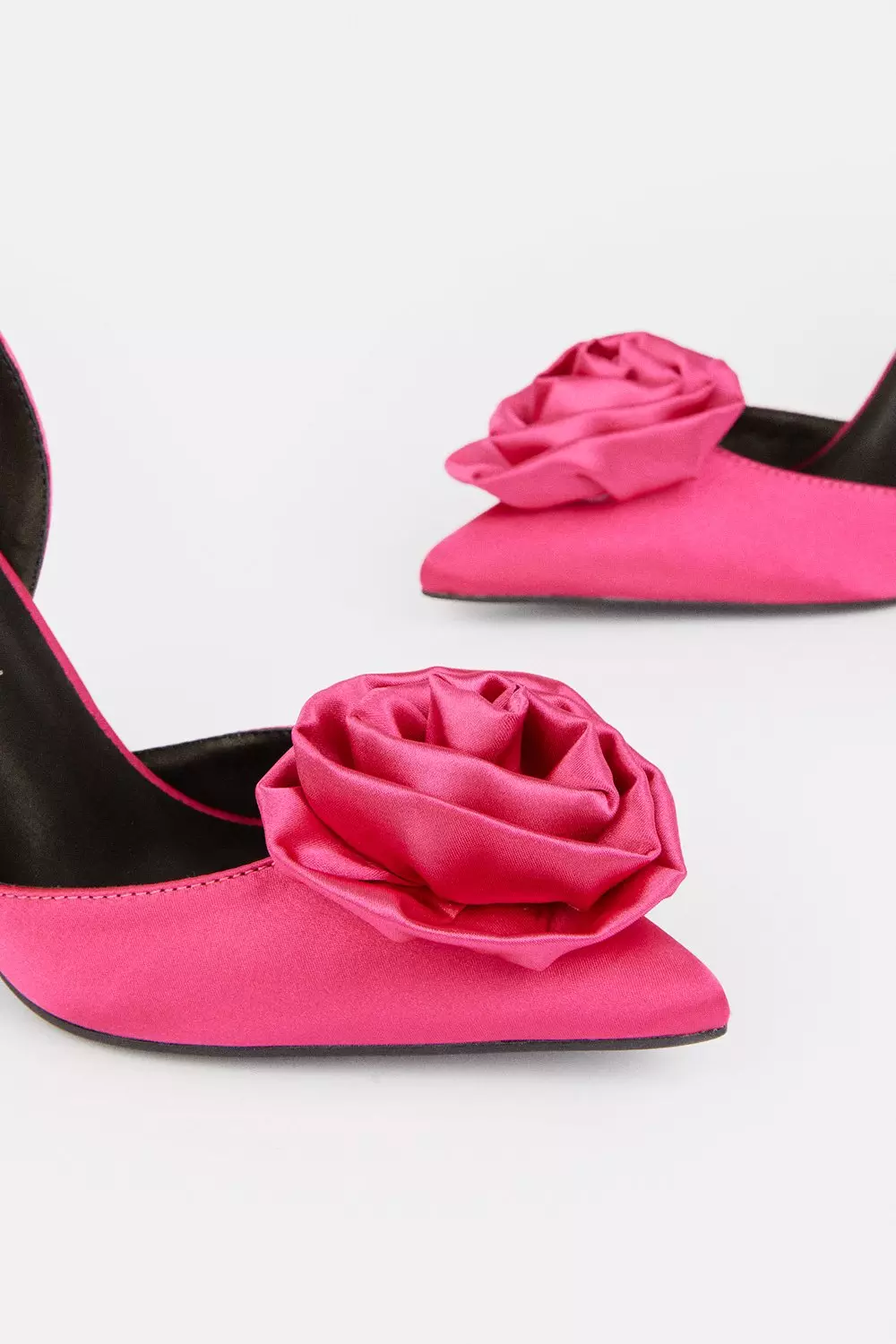 Flower Detail Court Slingback Heel | Karen Millen